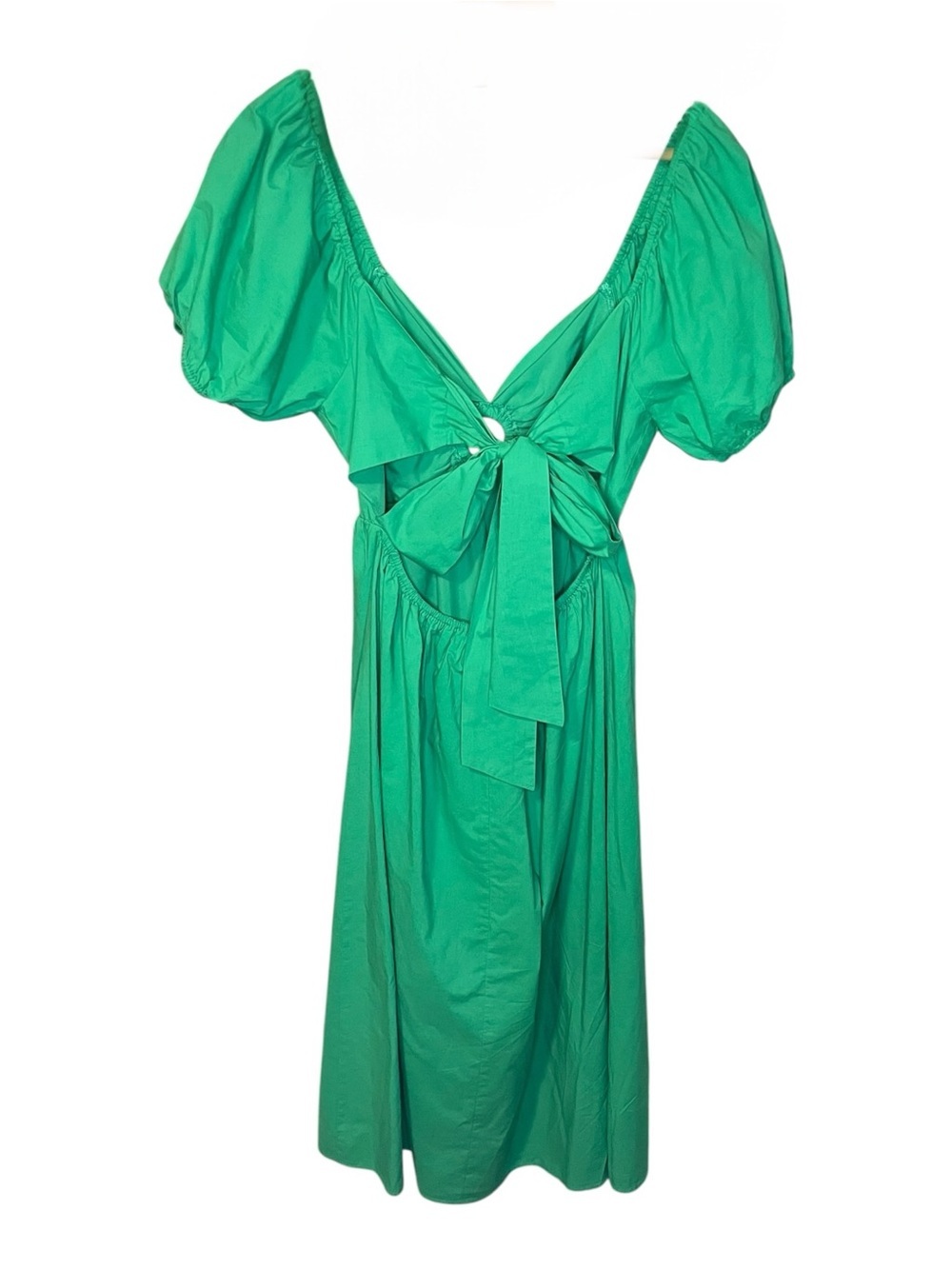 Sugarlips Sadie O Ring Tie Back Midi Dress Medium - Picture 3 of 4